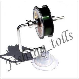   Silver Aluminum Fishing Line Reel Spooler System Fishing Tackle TO USA