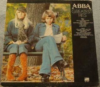 ABBA GREATEST HITS 1976 ATLANTIC LP GATEFOLD WATERLOO SOS VINYL RECORD 