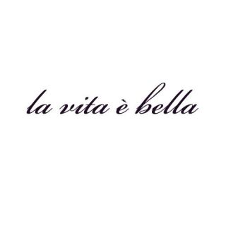Custom La Vita e Bella Wrist Temporary Tattoo Pack   6 Tats