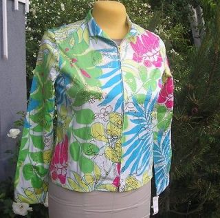 Bette and Court Cotton/Spandex Stretch Golf Shirt/Jacket Tahiti 