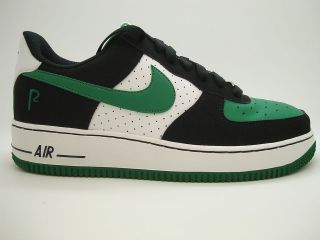   ] Boys Youth Nike Air Force 1 Black Pine Green White Paul Pierc Shoes
