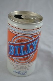 Vintage Billy Beer 12 FL.OZ. Crimped Aluminum Can Billy Carter 