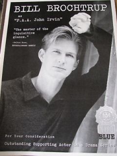 NYPD Blue Bill Brochtrup HUGE RARE EMMY AD