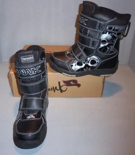 Tony Hawk Boys thchill Chill Winter Snow Black Boots Thermolite SIZES 
