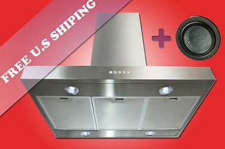   Stainless Steel 36 Island Mount Range Hood PI36 627 With Free Gift