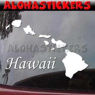 HAWAIIAN ISLANDS #2 Hawaii Car Truck Laptop Moped Vinyl Decal Window 