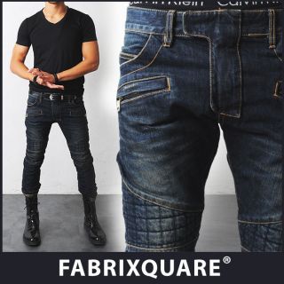 Fx Homme 2012 BM Quilted Real Biker Jeans at Fabrixquare 28 30 32