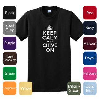 Keep Calm and Chive On T Shirt Tee The Chive KCCO Chivery Chiver 