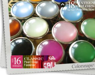 16 COLORS Pearl Snap Buttons decorative fastener western cowgirl 
