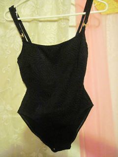 Vintage 1980s Black Swim Suit by La Blanca Size 12