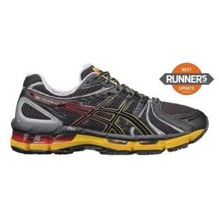 Mens ASICS GEL Kayano 18 Athletic Running Shoes Sneakers Black/Yellow