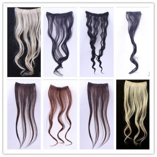 New Fashion Sexy Straight Wavy Clip In Womans Human Hair Extensions 