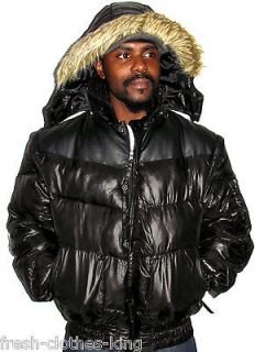 AKADEMIKS Jacket New $179 Triple Threat Puffer Bubble Coat Hoodie Size 