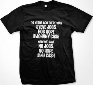 Steve Jobs Bob Hope Johnny Cash Mens T shirt Celebrity Icon Successful 