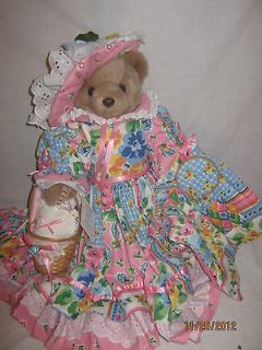118 0F 500 SIGNED RARE 1995 BEARLY PEOPLE SUMMER PATCHWORK BEAR 
