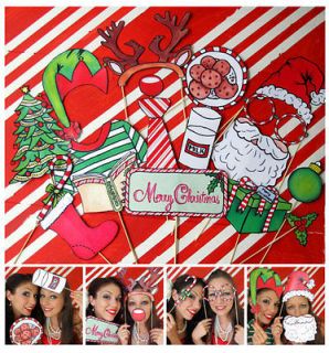 Christmas candy cane photo booth props