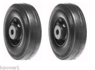 3239 (2) 6X2.00 Heavy Duty Solid Tire Deckwheels Ransomes/Bobca​t 
