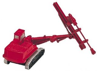 Boley HO #185 23031 Rock Drill on Tracked Crawler Chassis    red