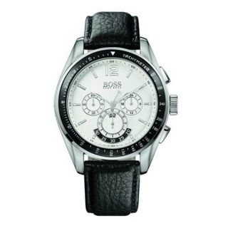 Hugo Boss Gents Calfskin Leather Strap Chronograph Watch HB 2004 