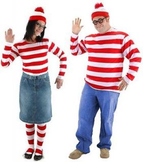 Wheres Waldo   Wenda & Waldo Adult Couples Costume Set   Small/XXL
