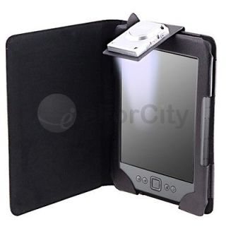 For  Kindle 4 4th Gen LED Light Folio PU Leather Case Cover 