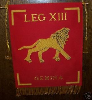 Roman Army War Legion Banner Flag SPQR Rome Gemina XIII