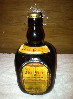 Grand Old Parr Amber Scotch Whiskey Empty Bottle Scotland Leith