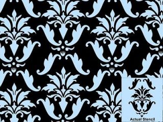   DAMASK REPEATING WALL STENCIL, PAINTING STENCIL, RAISED DESIGN STENCIL