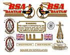 BSA Bantam Decals   1949 71 Decalsets for all models