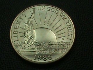UNITED STATES 50 cents 1986   D ( Denver ) BU STATUE of 