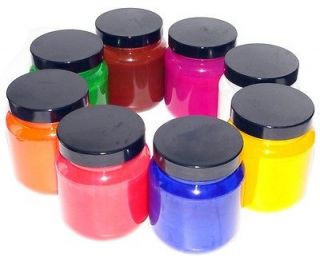 Half Price!! Pack Of 8 X 200ml Glass Paint Arts And Crafts Opaque 