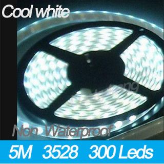 Cool White 3528 SMD LED Flexible Strip Tape lights 5M/300 leds
