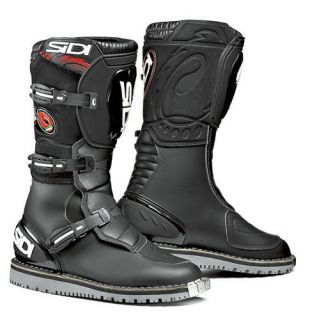   DISCOVERY RAIN LEATHER MOTORCYCLE MOTORBIKE TRIALS STYLED BOOTS