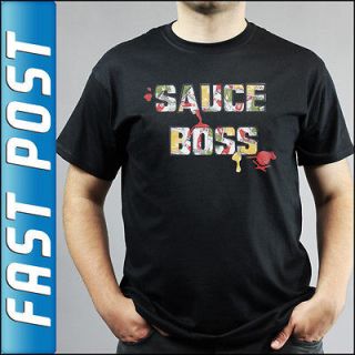Epic Meal Time Sauce Boss Black T Shirt *NEW*