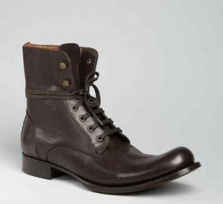 New NIB John Varvatos Six O Six Convertible Boots Brown Leather 11.5 