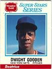 1986 Meadow Gold Stat Back Card Dwight Gooden & Dale Murphy Panel