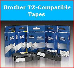 Brother TZ 411 P Touch Compatible Black on Red 6mm Glossy Tape TZ411