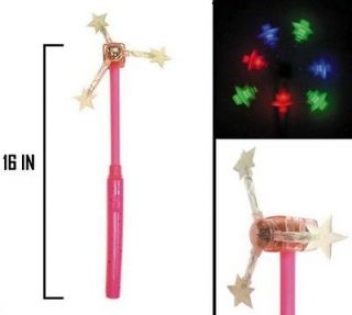 LIGHTUP spinning STAR WINDMILL toy fan night time light SPIN toys 