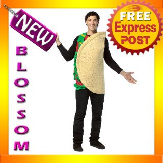 C627 Mens Funny Light Weight MEXICAN TACO Food Adult Costume