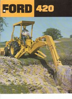 Equipment Brochure   Ford   420   Tractor Loader Backhoe c1977 (EB362)