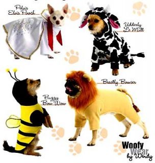 OOP PET DOG ELVIS COW LION BUMBLE BEE COSTUME SEWING PATTERN 