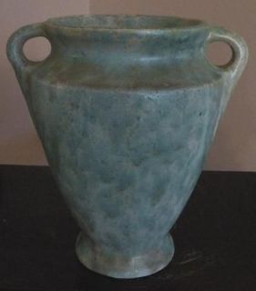 Rare Mottled BURLEY WINTER Arts & Crafts Handled Vase