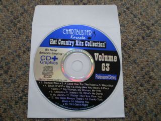 Chartbuster Classic Hot Country Hits Rare #60063 or 60269 Karaoke CD+G
