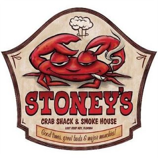 Funny Tshirt Stoneys Crab Shack & Smoke House Good Times Great Buds 
