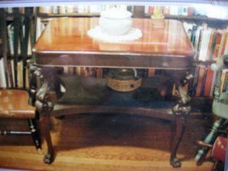 Antique GOTHIC, GRYPHON Cherry PARLOR TABLE A Stunning RareCats 