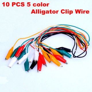   Color Double ended Test Alligator Crocodile Roach Clip Jumper Wire