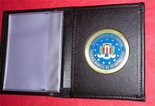FBI Federal Bureau Investigations Wallet BILLFOLD Coin Bifold mens 