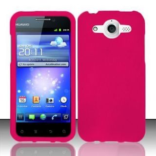 cricKet Huawei Mercury HOT PINK Rubber Feel Snap on Hard Case Cover