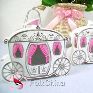 50 Cinderella Carriage Wedding Party Gift Favour Boxes WED FBX H