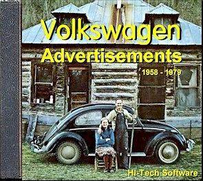 Volkswagen VW Beetle Bus Magazine Ads CD ROM
